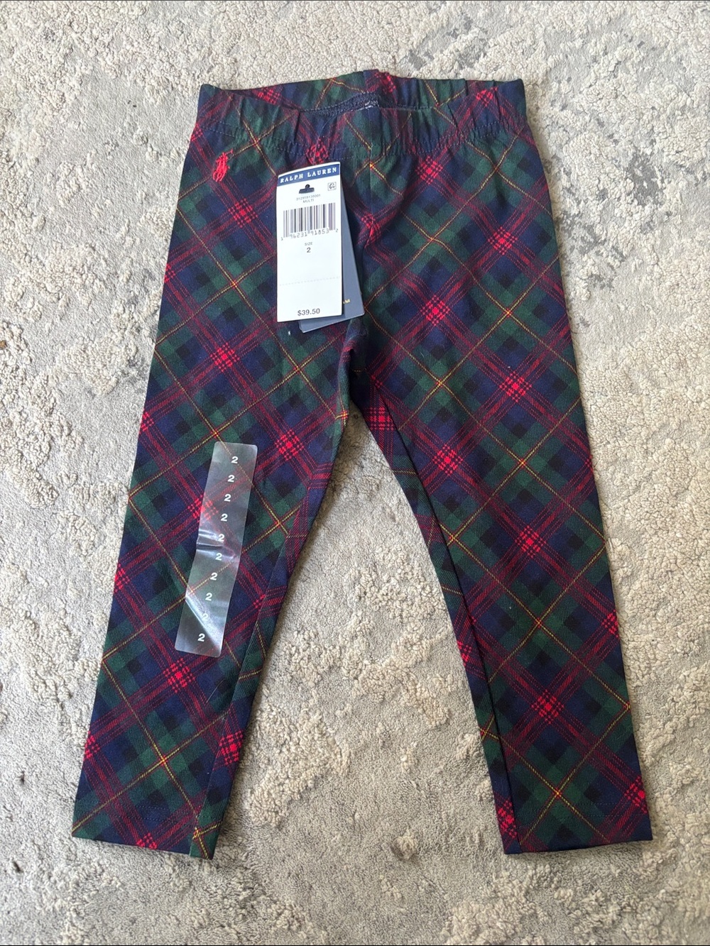 Ralph Lauren Green, Navy & Red Plaid Leggings